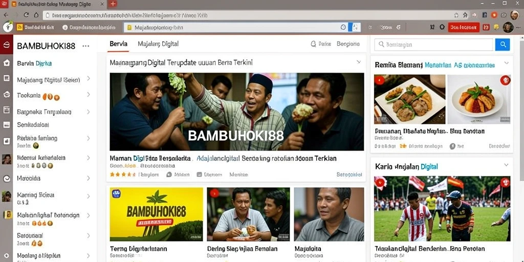 Antarmuka modern dan fitur menarik dari BAMBUHOKI88.