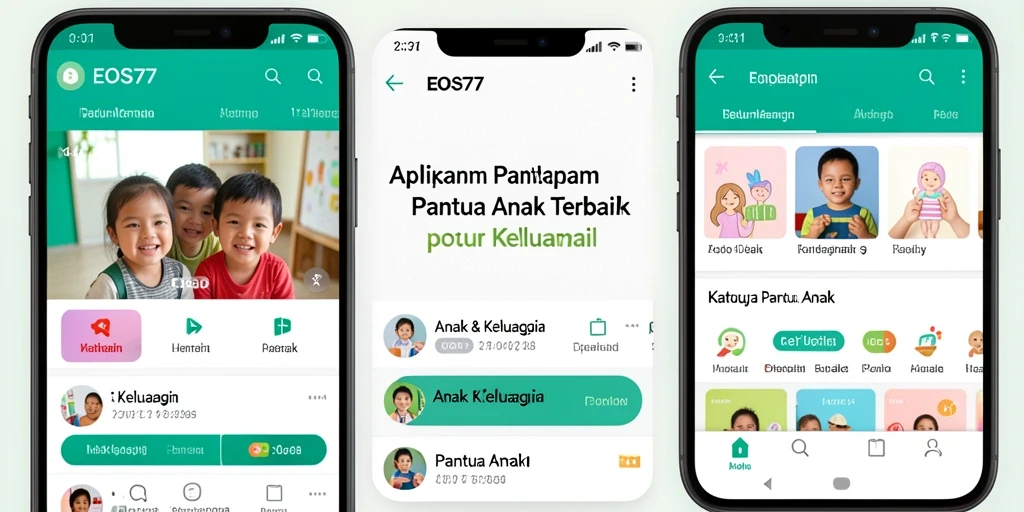 Antarmuka pengguna EOS77 yang intuitif dan menarik untuk Pantau Anak.