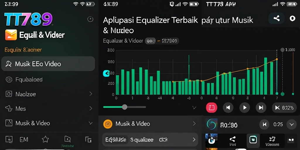 Antarmuka TT789 yang intuitif dan fungsional untuk pengaturan suara.