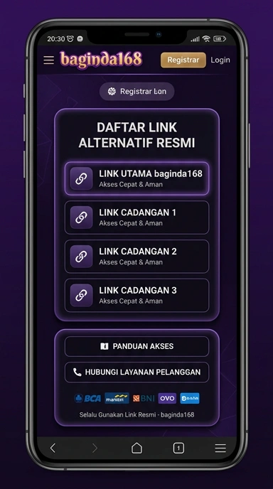 Tampilan link alternatif baginda168